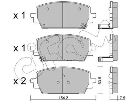 Колодки гальмівні (передні) Hyundai Santa Fe/Kia Sorento 20- 82213030