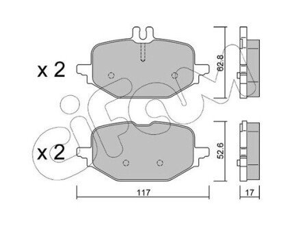 Колодки гальмівні (передні) MB C-class (W206/S206) 21- 82213591