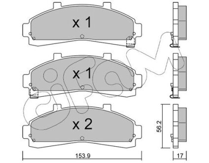 CIFAM FORD USA Колодки гальмівні передн. EXPLORER 4.0 93- 822-683-0