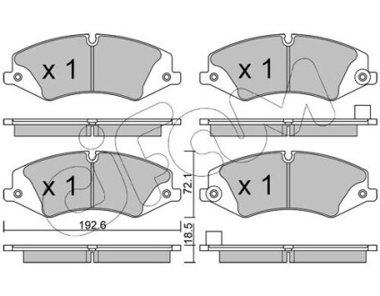 CIFAM LAND ROVER гальмівні колодки передн. Range Rover Sport 05- Discovery 04- 822-836-6