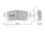 TOYOTA Колодки гальмівні задн. Lexus IS 13-,RX 09-,Prius 12- CIFAM 822-939-0 (фото 1)