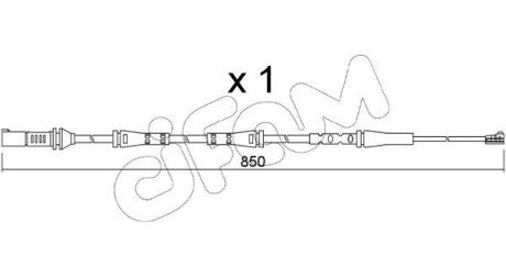 Датчик зносу гальмівних колодок (передніх) BMW X5 (G05/F95)/X7 (G07) 18- CIFAM SU374 (фото 1)