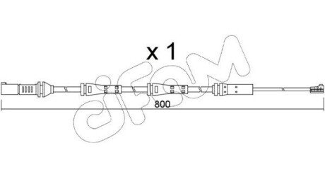 Датчик зносу гальмівних колодок (задніх) BMW 3 (G20/G21) 18- (L=802mm) SU379