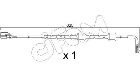 CIFAM JAGUAR датчик зносу гальм. колод. задній F-TYPE 2.0 12- SU.382