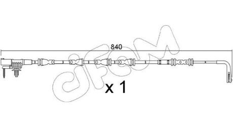 CIFAM JAGUAR датчик зносу гальм. колод. задній E-PACE 2.0 17-, LAND ROVER SU.383