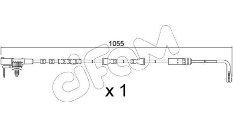 CIFAM LAND ROVER Датчик зносу гал. колодок (перед) RANGE ROVER EVOQUE 1.5 20-, 2.0 18- SU.391