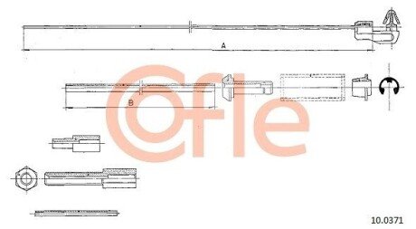 Трос акселератора 10.0371