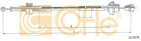 Трос акселератора COFLE 11.0175 (фото 1)