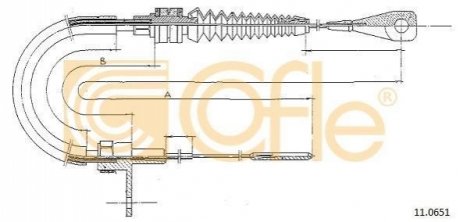 Трос акселератора COFLE 11.0651 (фото 1)