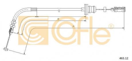 Трос акселератора 463.12