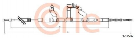 Трос ручника (задній) (R) Hyundai Tucson 2.0/2.0D 04- (1800mm) 92172586