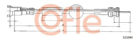 Трос спидометра S21040