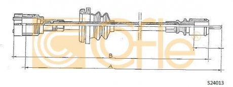 Трос спідометра S24013