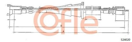 Трос спідометра S24020