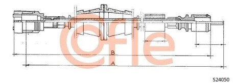 Трос спідометра S24050