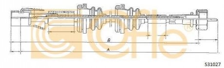 Тросик спідометра COFLE S31027 (фото 1)