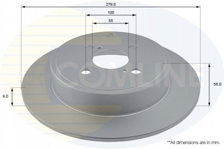 Тормозной диск (задний) ADC01116