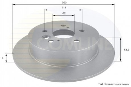 Гальмівний диск (задній) Comline ADC01121 (фото 1)
