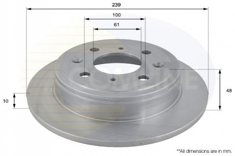 Тормозной диск (задний) ADC0518