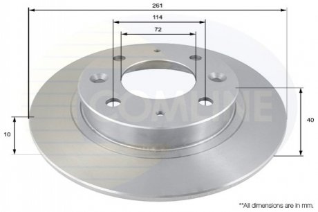 Тормозной диск (задний) ADC1029