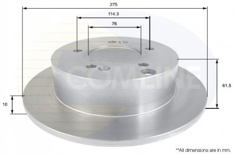 Тормозной диск (задний) ADC1093