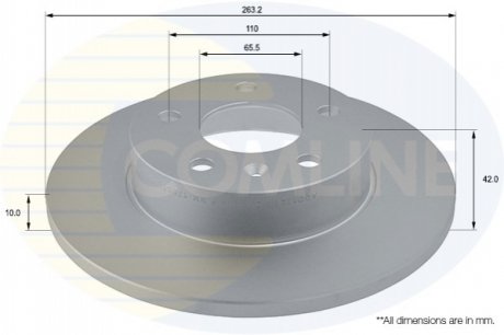 Тормозной диск (задний) Comline ADC1121 (фото 1)