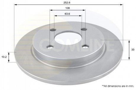 Гальмівний диск (задній) ADC1207