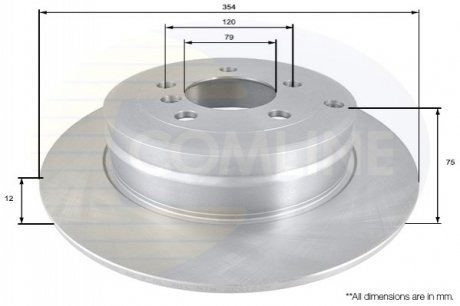 Тормозной диск (задний) Comline ADC1332 (фото 1)