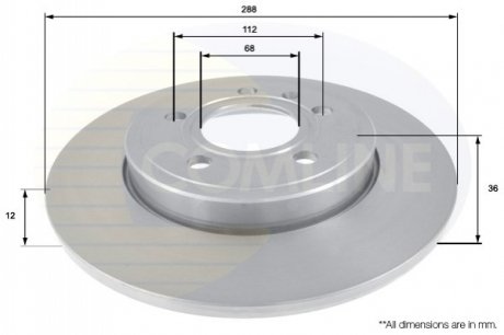 Тормозной диск (задний) ADC1468