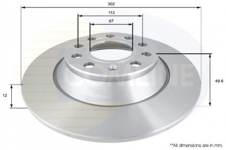 Тормозной диск (задний) Comline ADC1471 (фото 1)