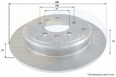 Тормозной диск (задний) Comline ADC1549 (фото 1)