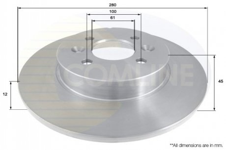 Тормозной диск (задний) Comline ADC1569 (фото 1)