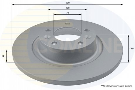 Тормозной диск (задний) ADC1581