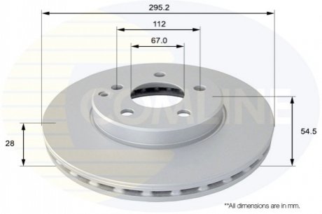 Тормозной диск вентилируемый (передний) ADC1623V