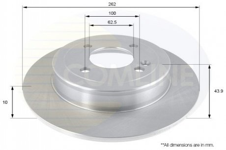 Гальмівний диск (задній) Comline ADC2419 (фото 1)
