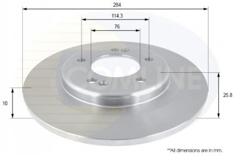 Тормозной диск (задний) ADC2421