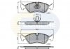 Гальмівні колодки, дискове гальмо (набір) Comline CBP01007 (фото 1)