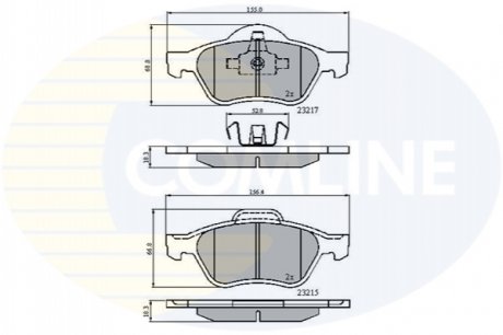 - Гальмівні колодки до дисків Comline CBP01115 (фото 1)