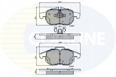 - Гальмівні колодки до дисків Comline CBP01137 (фото 1)