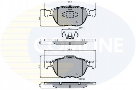CBP01150 Comline - Гальмівні колодки до дисків