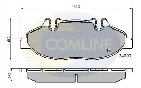 Comline - Гальмівні колодки до дисків Comline CBP01305 (фото 1)