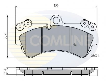 Comline - Гальмівні колодки до дисків Comline CBP01314 (фото 1)