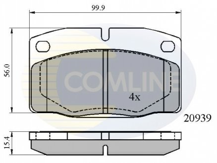CBP0135 Comline - Гальмівні колодки до дисків