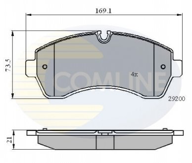 Comline - Гальмівні колодки до дисків Comline CBP01569 (фото 1)