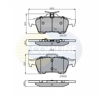 CBP01599 Comline - Гальмівні колодки до дисків