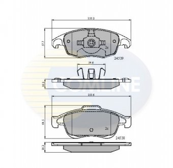 CBP01719 Comline - Гальмівні колодки до дисків