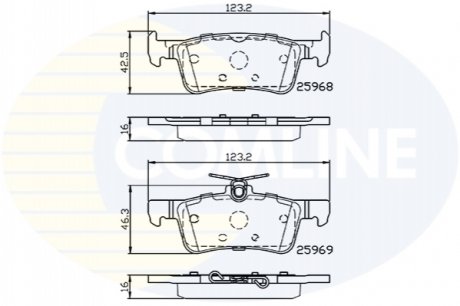 Comline - Гальмівні колодки до дисків Comline CBP02233 (фото 1)