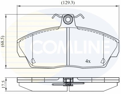 CBP0232 Comline - Гальмівні колодки до дисків