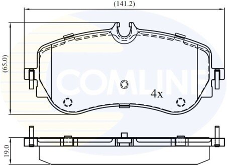 Колодки гальмівні (задні) VW Crafter 16-/Amarok 10-/MAN TGE 16-