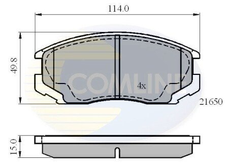 CBP0415 Comline - Гальмівні колодки до дисків